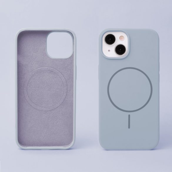 Apple iPhone 14 Silicon Megsafe Back Cover - Albastru deschis