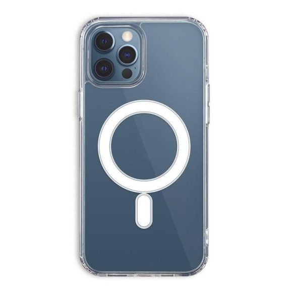 Apple iPhone 15 Anti Shock Magsafe Back Cover - Transparent