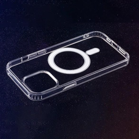 Apple iPhone 15 Anti Shock Magsafe Back Cover - Transparent