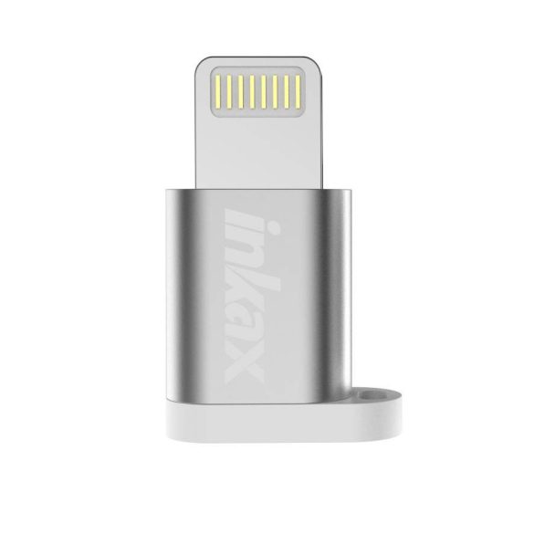 Adaptor Micro USB/Lightning INKAX PA-02 - Argintiu