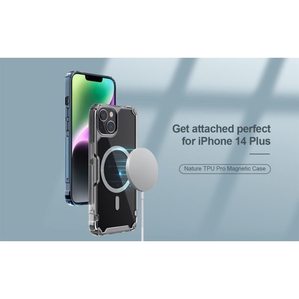 Husă din spate Apple iPhone 14 Plus Nillkin Nature TPU Pro Magsafe - albă