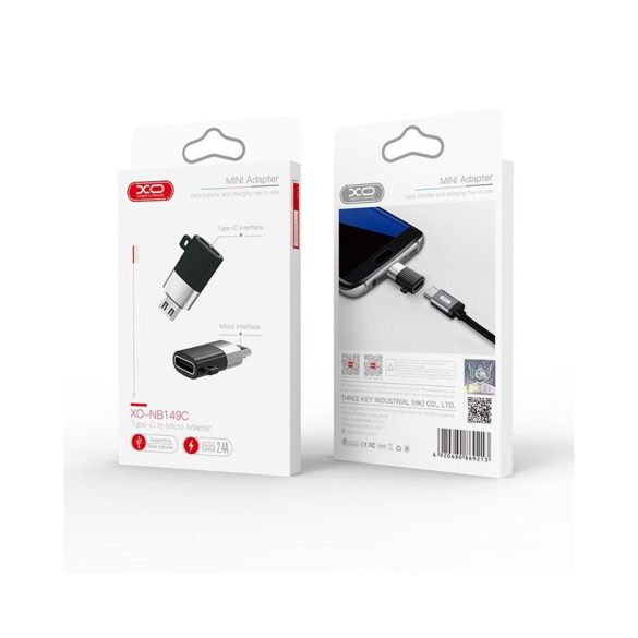 XO NB149C Adaptor USB Type-C/Micro USB - Negru