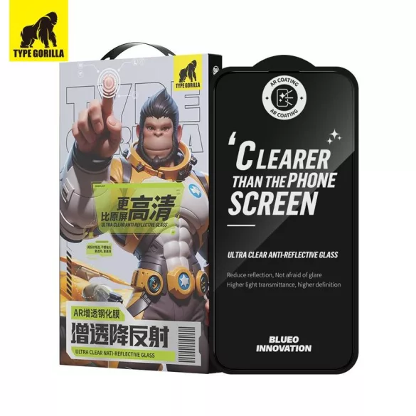 Apple iPhone 17 Air TG Anti-reflexie 2.5D Film de sticlă - Negru