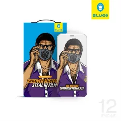   Apple iPhone 12 Mini Blueo Film Full Glass 2.5D rezistent la praf - negru