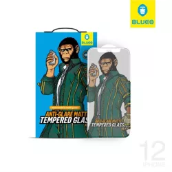   Apple iPhone 12 Mini Blueo Anti-Glare 2.5D Silk Full Glass Film - Negru