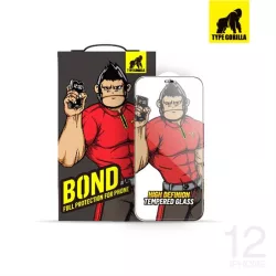   Apple iPhone 12 Pro Max TG Bond Narrow Border 2.5D Silk Full Glass Film - Negru