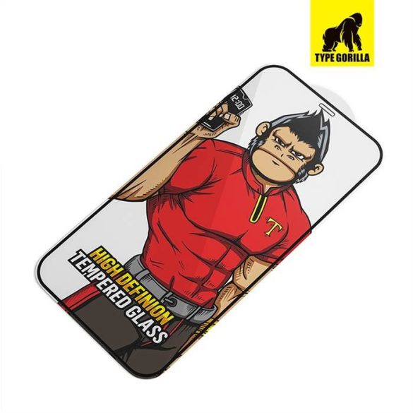 Apple iPhone 12 Pro Max TG Bond Narrow Border 2.5D Silk Full Glass Film - Negru