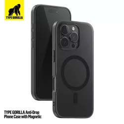   HUSĂ! - Apple iPhone 16 TG Frosted Anti-Drop Magsafe Back Cover - Negru