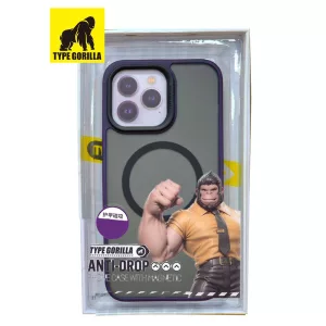 HUSĂ! - Apple iPhone 14 Pro TG Frosted Anti-Drop Magsafe Back Cover - Violet