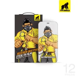   Receptor Apple iPhone 13 Pro Max TG Folie din sticlă din mătase 2.5D rezistentă la praf - negru