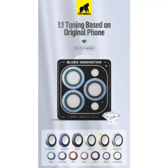 Apple iPhone 13 Mini/13 TG Armor Pro 3D Camera Film de protecție - Cameleon
