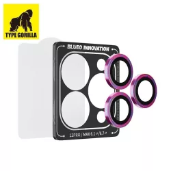   Apple iPhone 12 Pro Max TG Armor Pro Film de protecție pentru cameră 3D din sticlă - Cameleon