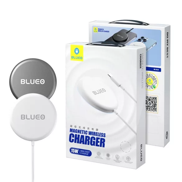 Încărcător magnetic wireless Blueo 15W - Grafit