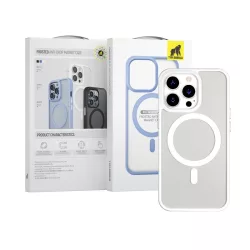   HUSĂ! - Husă din spate Apple iPhone 13 Pro Max TG Frosted Anti-drop Magsafe - albă