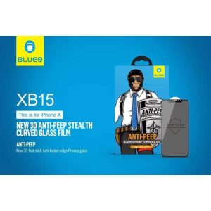 Apple iPhone XS Max Blueo Noua folie de sticla curbata 3D Anti-Peep Stealth - neagra