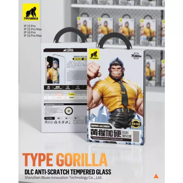 Apple iPhone 17 Air TG Diamond Like Carbon (DLC) 2.5D Glass Film - Negru