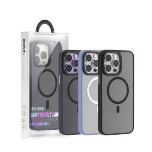 HUSĂ! - Husă din spate Apple iPhone 14 Pro Max TG, prietenoasă cu pielea, Drop Magsafe - violet