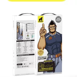   Apple iPhone 13 Pro Max/14 Plus TG Film de sticlă antireflex 2.5D pentru aplicator anti-praf - negru