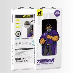   Receptor ESD Apple iPhone 14 Pro TG Film complet de sticlă 2.5D rezistent la praf pentru aplicator de îndepărtare a prafului - negru