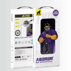 Receptor ESD Apple iPhone 14 Pro Max TG Film complet din sticlă 2.5D rezistent la praf pentru aplicator de îndepărtare a prafului - negru