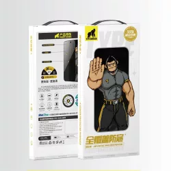   Film de sticlă 2.5D pentru Apple iPhone 14 Pro Max TG Privacy pentru aplicator anti-praf - negru