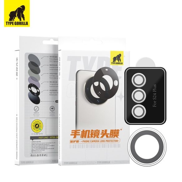 Film de sticlă de protecție pentru cameră Samsung S24 Plus TG 2.5D - argintiu