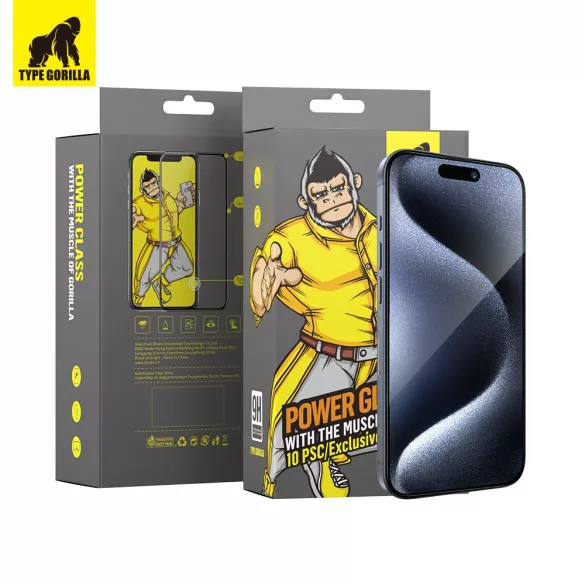 Apple iPhone 12/12 Pro TG ESD Anti-Static 10 bucăți 2.5D Full Glass Film - Negru
