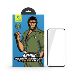   Film de sticlă 3D pentru Apple iPhone XS Max/11 Pro Max Blueo Armor Silicon Edge - negru