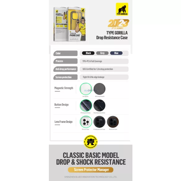 HUSĂ! - Apple iPhone 17 Air TG Anti-Drop Back Cover - Negru