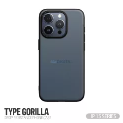   HUSĂ! - Apple iPhone 17 Pro Max TG Anti-Drop Back Cover - Negru