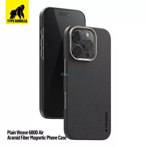 HUSĂ! - Apple iPhone 17 Air TG Aramid Fiber (600D) Magsafe Back Cover - Aur