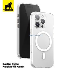   HUSĂ! - Apple iPhone 17 Air TG Crystal Drop Magsafe Back Cover - Transparent