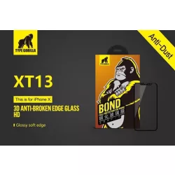   Film de sticlă HD pentru iPhone XS Max TG 3D anti-ruptură - negru