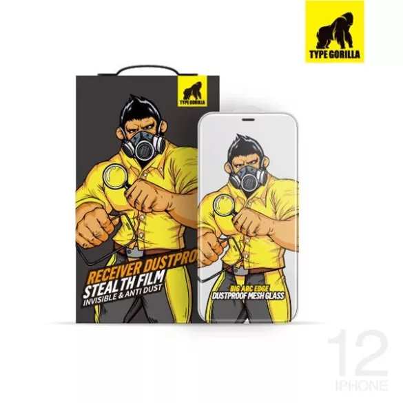 Apple iPhone 17 Air TG ESD Receiver Dustproof 2.5D Full Glass Film - Negru