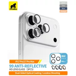  Apple iPhone 17 Pro/17 Pro Max TG AR PVD Titanium Film de protecție pentru cameră - albastru închis