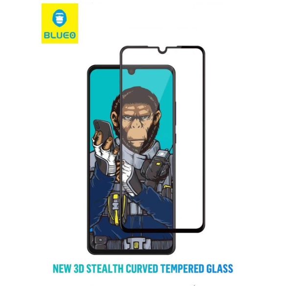 Apple iPhone XS MAX/11 Pro Max Blueo Noua folie de sticla curbata 3D HD Stealth - neagra