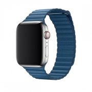   Curea de ceas Apple iWatch Devia Elegant Leather Loop 38/40mm - Albastru