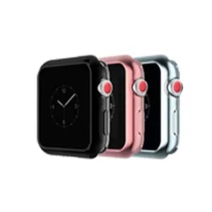 Carcasa TPU Apple iWatch 4/5/6/SE Devia Gold Plate V2 44 mm - Aur roz
