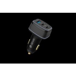   Încărcător auto Devia EA361 Extrem Speed ​​​​2xPD + QC 3.0 115W - negru
