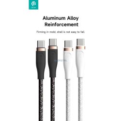   Cablu de date DEVIA EC320 Star PD 60 W USB Type-C 1,5 m - alb