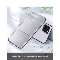   HUSĂ! - Apple iPhone 11 Pro Max JOYROOM JR-BP609 Nouă husă din spate TPU frumoasă - argintie