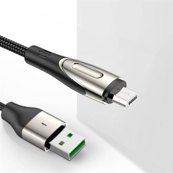 Cablu de date Joyroom S-M411 3A Micro USB 0,3M + Cablu prelungitor USB 1,2M - Negru