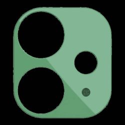   Apple iPhone 11 Pro/11 Pro Max Joyroom JR-PF044 Knights 3D Metal Camera Film de protecție din sticlă - Verde închis