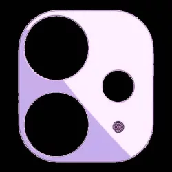   Apple iPhone 11 Joyroom JR-PF043 Knights 3D Metal Camera Film de protecție din sticlă - violet deschis