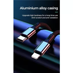   Cablu de date Joyroom S-L422 Prime 2in1 3A Lightning/Lightning 1,2 m - negru