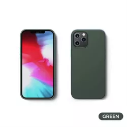   HUSĂ! - Apple iPhone 12/12 Pro JOYROOM JR-BP799 Husă spate din silicon lichid - verde închis