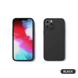   HUSĂ! - Husă din spate din silicon lichid Apple iPhone 12 Pro Max JOYROOM JR-BP800 - neagră