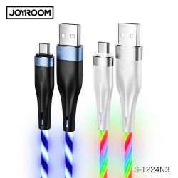   Joyroom S-1224N3 Streamer USB Type-C 1.2M cablu de date - alb