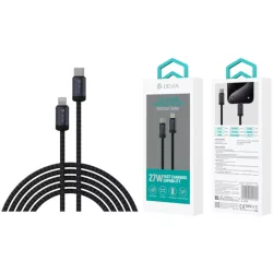   Cablu de date DEVIA EC645 Gracious PD 27W USB Type-C 1M - negru