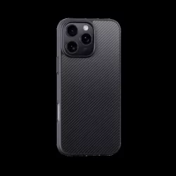   HUSĂ! - Apple iPhone 16 Pro Max Devia Kevlar Magsafe Shockproof Back Cover - Negru